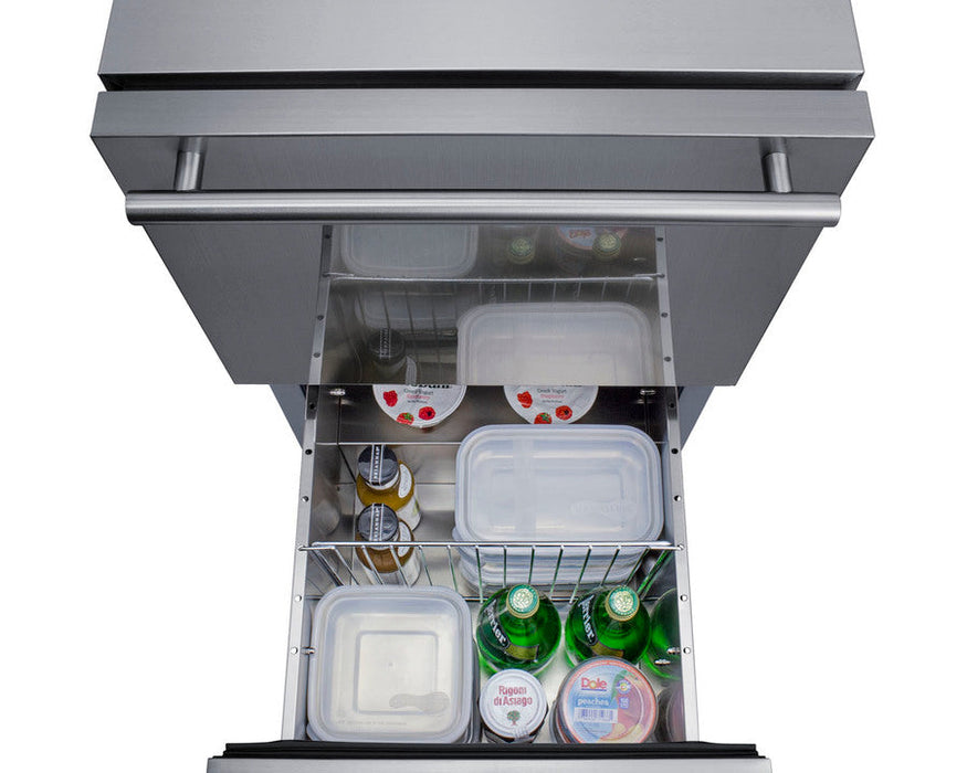 Summit | 18" Wide 2-Drawer All-Refrigerator, ADA Compliant (ADRD18)