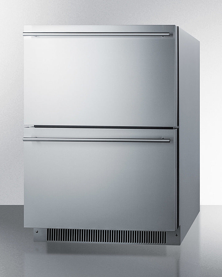 Summit | 24" Wide 2-Drawer All-Refrigerator, ADA Compliant (ADRD24)