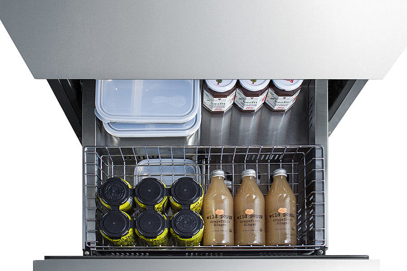 Summit | 24" Wide 2-Drawer All-Refrigerator, ADA Compliant (ADRD24)