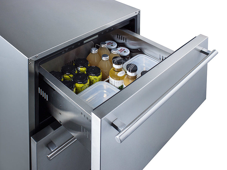 Summit | 24" Wide 2-Drawer All-Refrigerator, ADA Compliant (ADRD24)
