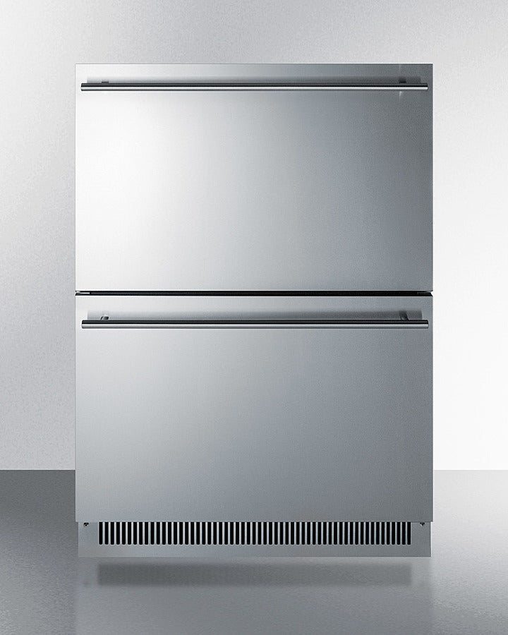 Summit | 24" Wide 2-Drawer All-Refrigerator, ADA Compliant (ADRD24)