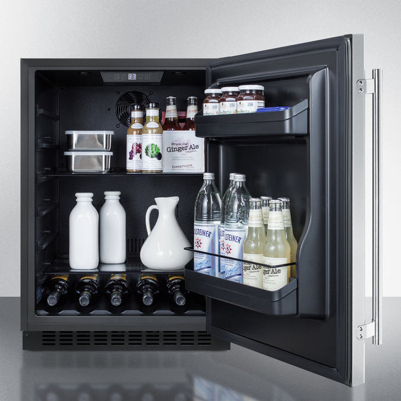 Summit | 24" Wide Built-In All-Refrigerator, ADA Compliant (AL54)