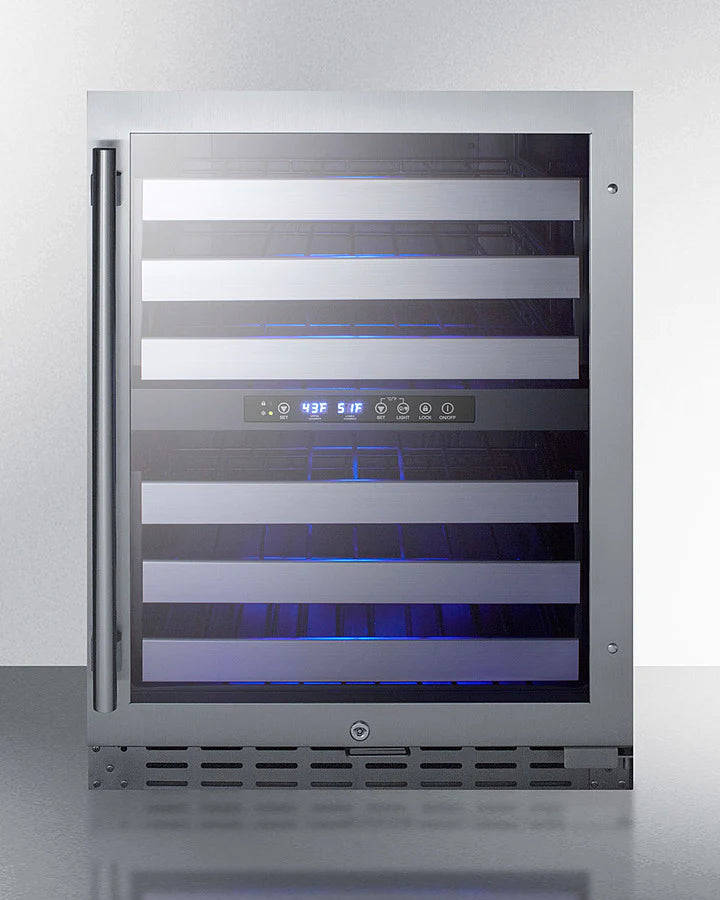 Summit | 24" Wide Built-In Dual Zone Wine Cellar, ADA Compliant (ALWC532)    - Toronto Brewing