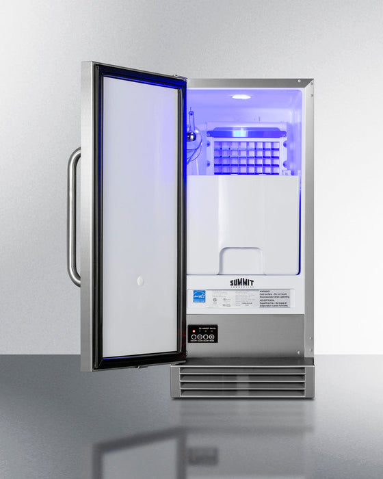 Summit | Built-In Outdoor 50 lb. Clear Icemaker (BIM47OS)