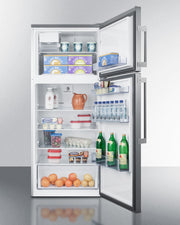 Summit | 28" Wide Top Mount Refrigerator-Freezer With Icemaker (FF1512SSIM)    - Toronto Brewing