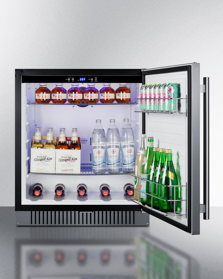 Summit | 27" Wide Built-In Outdoor All-Refrigerator, ADA Compliant (FF27BSSADA)