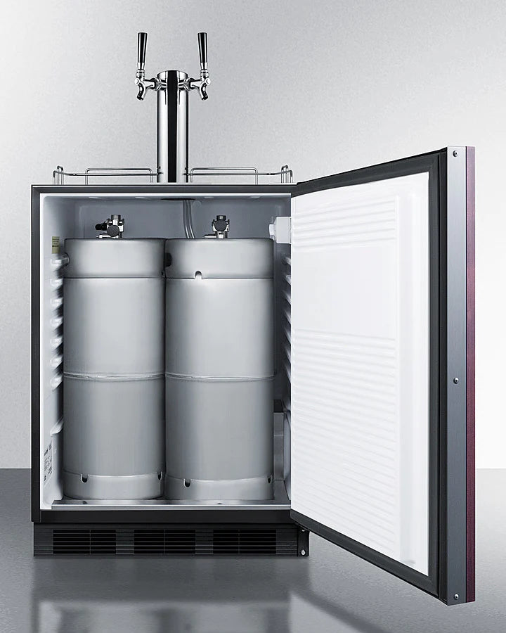 Summit | 5.5 cu. ft. Dual Tap Built-In Low Profile Kegerator - Panel Ready Door (SBC58BLBIADAIF)    - Toronto Brewing