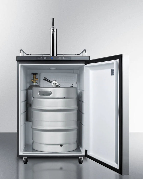 Summit | 24" Wide Single Tap Built-In Commercial Kegerator (SBC635MBI7SS)