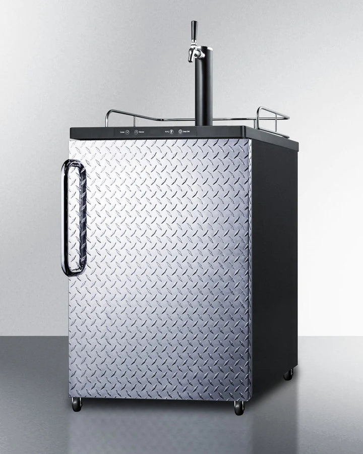 Summit | 5.6 cu.ft. Single Tap Kegerator - Diamond Plate (SBC635MDPL)    - Toronto Brewing