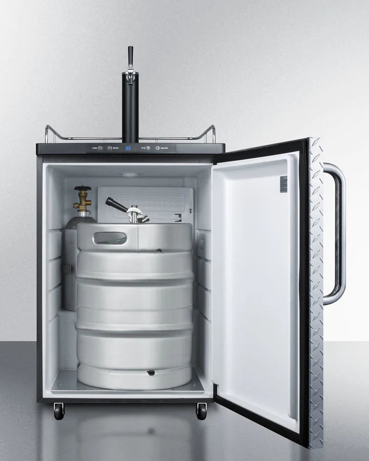 Summit | 5.6 cu.ft. Single Tap Kegerator - Diamond Plate (SBC635MDPL)    - Toronto Brewing