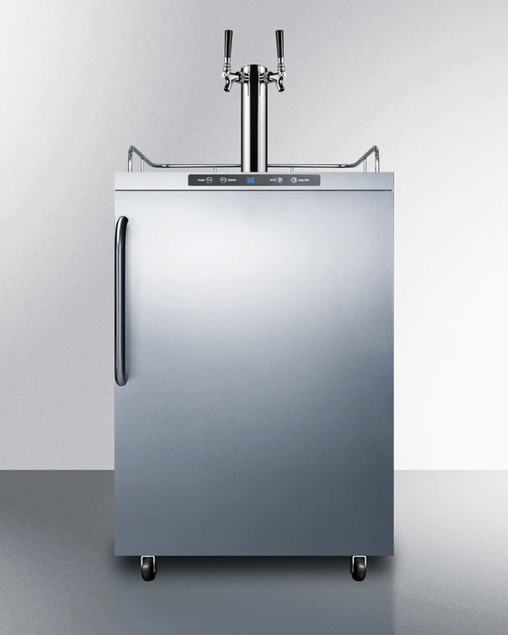 Summit | 5.6 cu. ft. Dual Tap Outdoor Commercial Kegerator (SBC635MOS7TWIN)    - Toronto Brewing