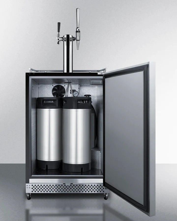 Summit | 6.04 cu. ft. Dual Tap Built-In Outdoor Cold Brew Coffee Kegerator (SBC696OSCMTWIN)    - Toronto Brewing