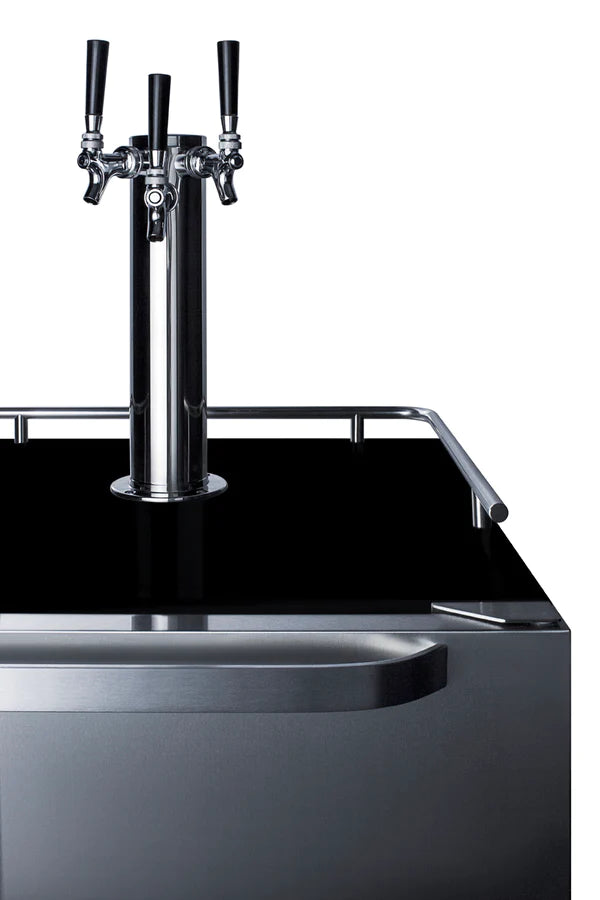 Summit | 6.04 cu.ft. Triple Tap Built-In Outdoor Kegerator - Stainless Door (SBC696OSTRIPLE)    - Toronto Brewing