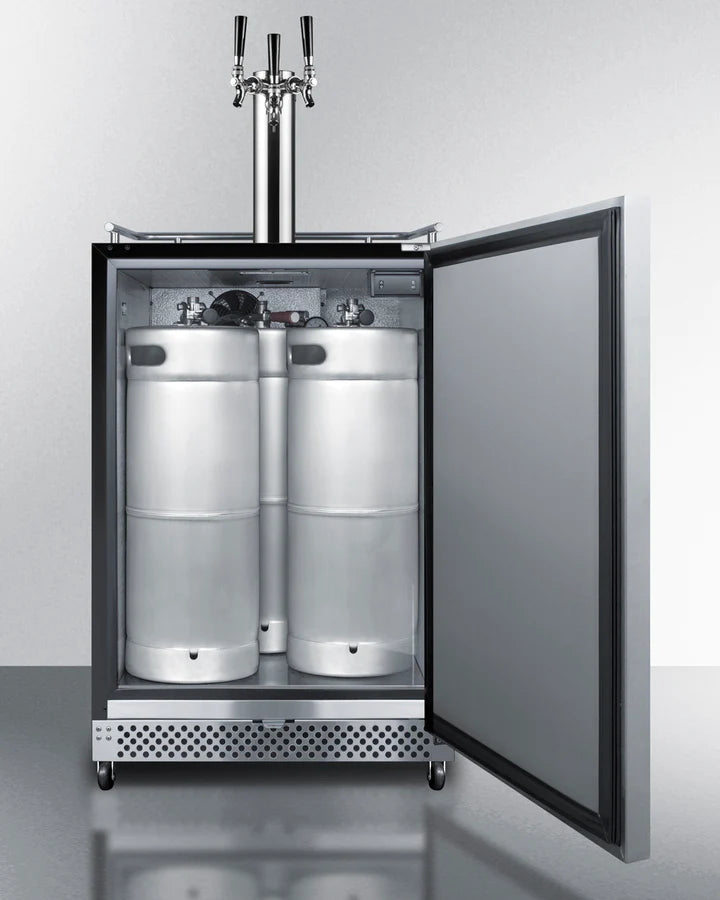Summit | 6.04 cu.ft. Triple Tap Built-In Outdoor Kegerator - Stainless Door (SBC696OSTRIPLE)    - Toronto Brewing