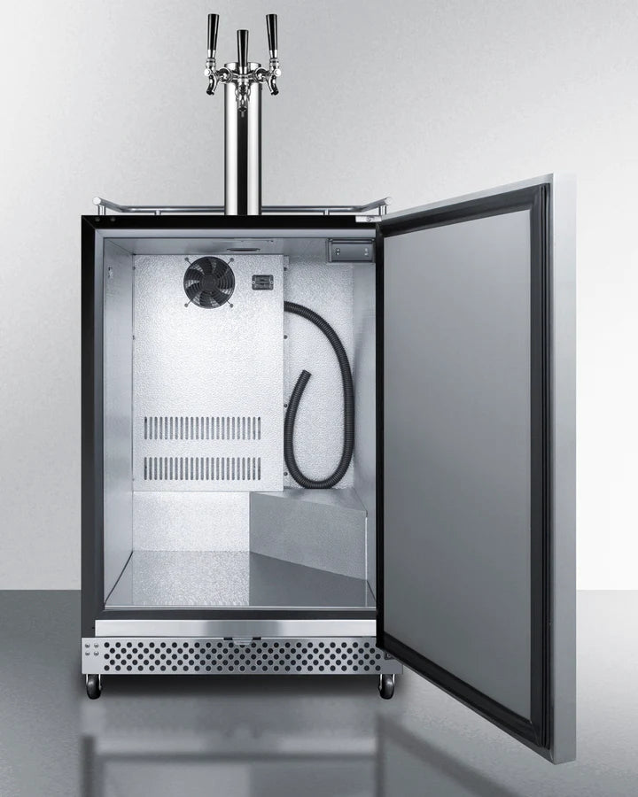 Summit | 6.04 cu.ft. Triple Tap Built-In Outdoor Kegerator - Stainless Door (SBC696OSTRIPLE)    - Toronto Brewing