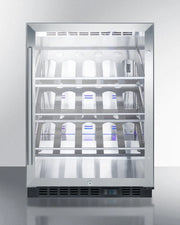Summit | 24" Wide Built-In Single Zone Commercial Wine Cellar (SCR610BLCH)    - Toronto Brewing