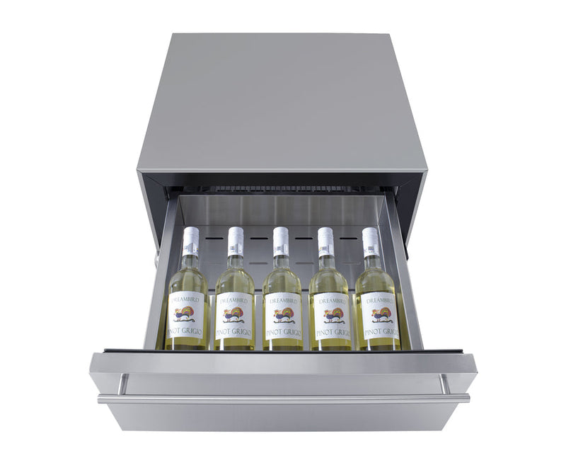 Summit | 24" Wide Built-In Commercial Beverage Refrigerator With Top Drawer (SCR615TDCSS)    - Toronto Brewing