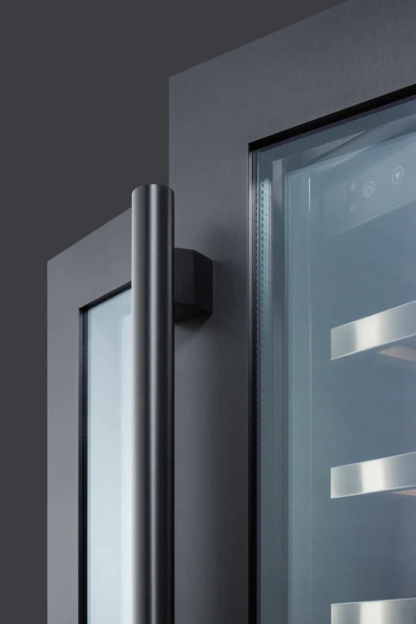 Summit | 24" Wide Built-In Black Matte Wine Cellar (SWC24GKS)    - Toronto Brewing