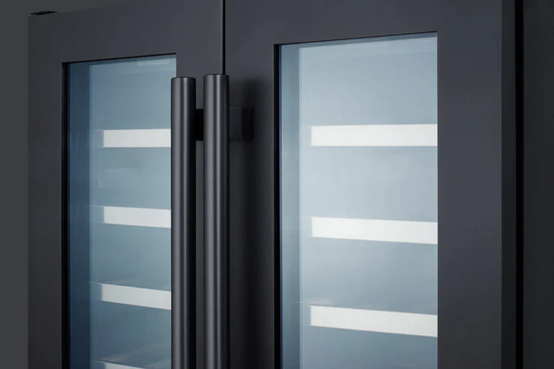 Summit | 24" Wide Built-In Black Matte Wine Cellar (SWC24GKS)    - Toronto Brewing