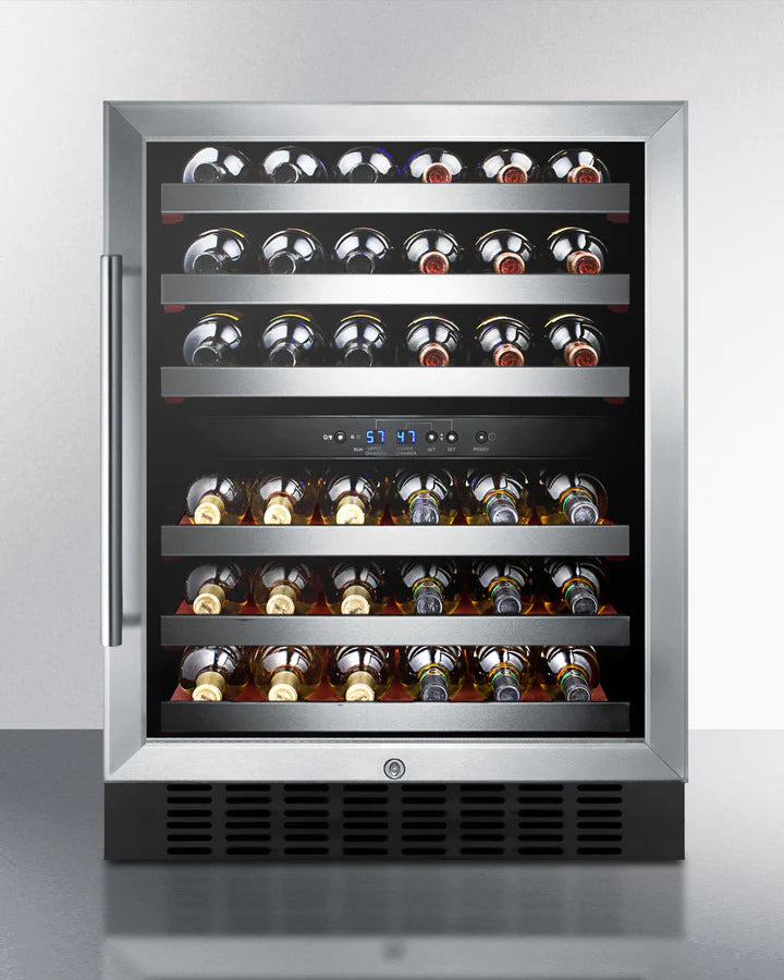Summit | 24" Wide Built-In Dual Zone Wine Cellar    - Toronto Brewing