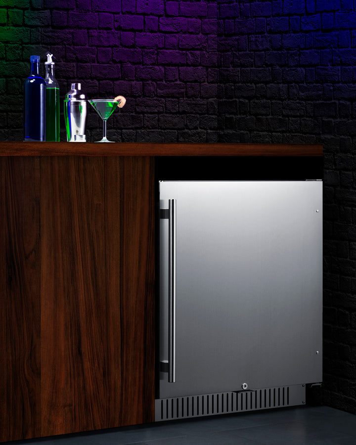 Summit | 27" Wide Built-In Outdoor All-Refrigerator, ADA Compliant (FF27BSSADA)