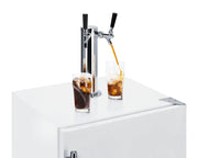 Summit | 5.6 cu. ft. Dual Tap Built-In Cold Brew Coffee Kegerator, ADA (SBC58WHBIADACFTWIN)    - Toronto Brewing