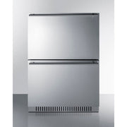 Summit | 24" Wide 2-Drawer All-Refrigerator, ADA Compliant, Stainless Interior (ADRD242CSS)    - Toronto Brewing