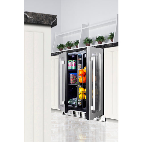 Summit | 24" Wide Built-In Dual Zone Produce Refrigerator, ADA Compliant (ALFD24WBVPANTRY)    - Toronto Brewing