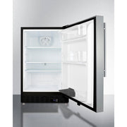 Summit | 21" Wide Built-In All-Refrigerator with Professional Style Handle, ADA Compliant (ALR47BCSSHV)    - Toronto Brewing