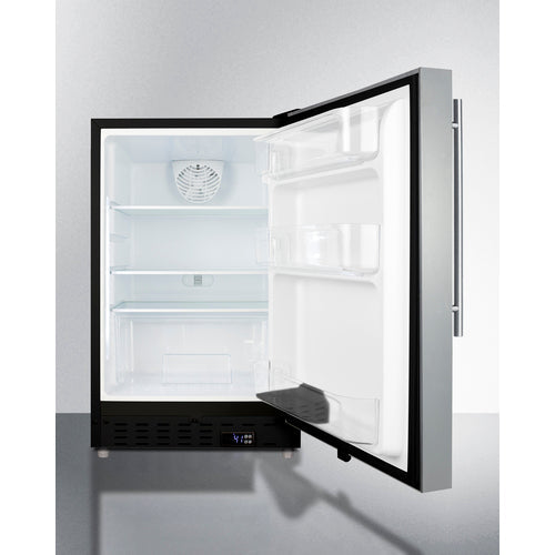 Summit | 21" Wide Built-In All-Refrigerator with Professional Style Handle, ADA Compliant (ALR47BCSSHV)    - Toronto Brewing