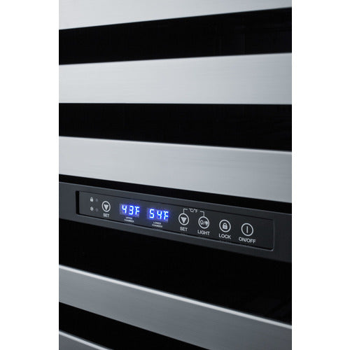Summit | 24" Wide Combination Dual-Zone Wine Cellar and 2-Drawer All-Refrigerator (SWCDAR24)    - Toronto Brewing