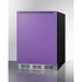 Summit | 24" Wide All-Refrigerator (FF6BK2SS) Purple Door/Black Cabinet/White Interior (BAR631BKP)   - Toronto Brewing