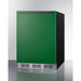 Summit | 24" Wide Refrigerator-Freezer (CT66BK2SS) Green Door/Black Cabinet (BFR631BKG)   - Toronto Brewing