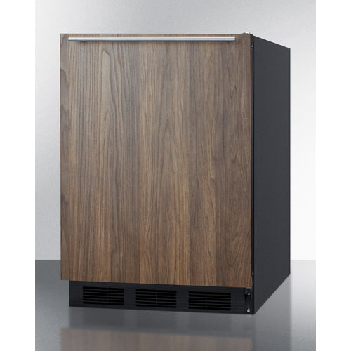 Summit | 24" Wide Refrigerator-Freezer, ADA Compliant (CT663BKBISSHVADA) Engineered Walnut Panel (CT663BKBIWP1)   - Toronto Brewing