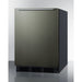 Summit | 24" Wide Refrigerator-Freezer, ADA Compliant (CT663BKBISSHVADA) Black Stainless Door/Black Cabinet (CT663BKBIKSHHADA)   - Toronto Brewing