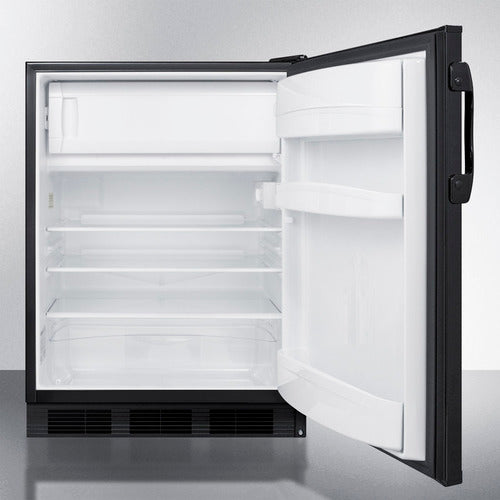 Summit | 24" Wide Built-In Refrigerator-Freezer, ADA Compliant (AL652BK)    - Toronto Brewing