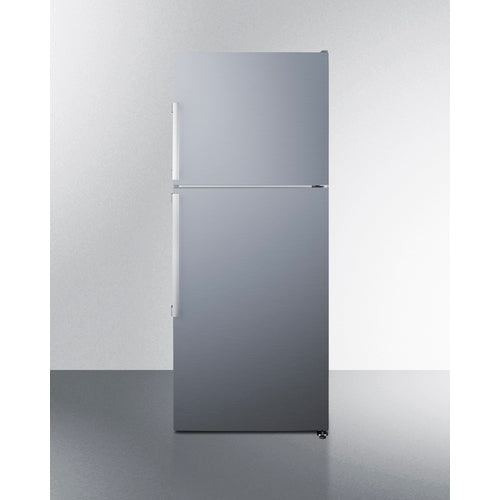 Summit | 28" Wide Top Mount Refrigerator-Freezer (FF1513SS) Right Hand Stainless Steel  - Toronto Brewing
