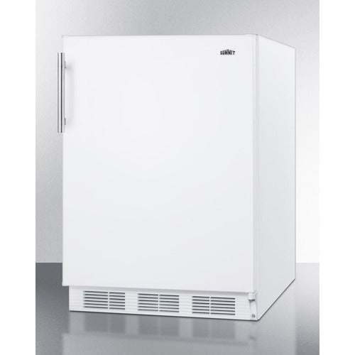 Summit | 24" Wide All-Refrigerator (FF6BK2SS) White Door/White Cabinet/White Interior (FF61W)   - Toronto Brewing