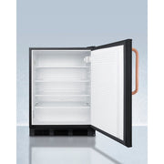 Summit | 24" Wide All-Refrigerator with Antimicrobial Copper Handle, ADA Compliant (FF7LBLKBITBCADA)    - Toronto Brewing