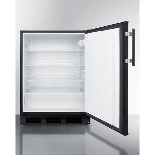 Summit | 24" Wide All-Refrigerator with Casters (FF7LBLKMBL)    - Toronto Brewing