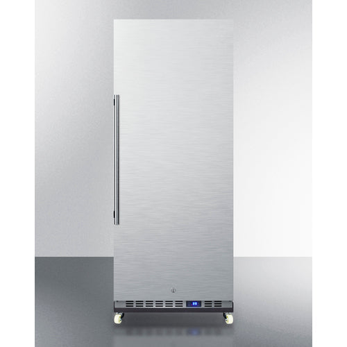 Summit | 24" Wide Mini Reach-In All-Refrigerator with dolly (FFAR12WRI) Stainless (FFAR121SSRI)   - Toronto Brewing