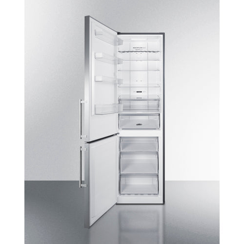 Summit | 24" Wide Bottom Freezer Refrigerator (FFBF181ES2) Left Hand No  - Toronto Brewing