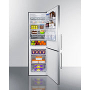 Summit | 24" Wide Bottom Freezer Refrigerator (FFBF249SS2) Right Hand No  - Toronto Brewing