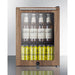 Summit | Compact Glass Door Beverage Centere With Wood Trim (SCR114LWP1)    - Toronto Brewing