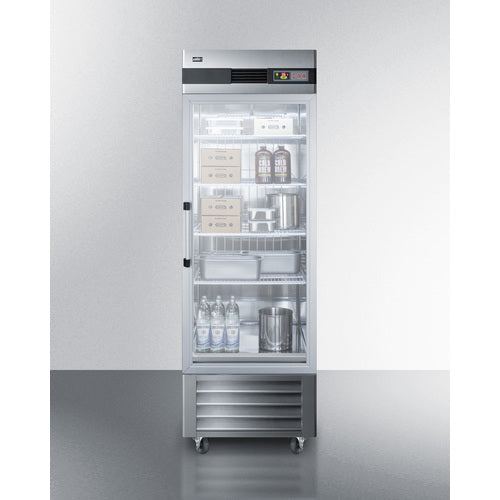 Summit | 23 Cu. Ft. Reach-In Refrigerator With Glass Door (SCR23SSG)    - Toronto Brewing