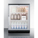 Summit | 24" Wide Built-In Beverage Centre, Freestanding with Towel Bar (SCR600BGLTB)    - Toronto Brewing