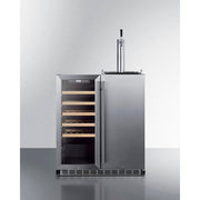 Summit | 6.3 cu. ft. Built-In Indoor/Outdoor Combination Wine Cellar/Kegerator (SWBC3041)    - Toronto Brewing