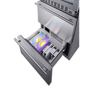 Summit | 24" Wide Combination Dual-Zone Wine Cellar and 2-Drawer All-Freezer (SWCDAF24)    - Toronto Brewing