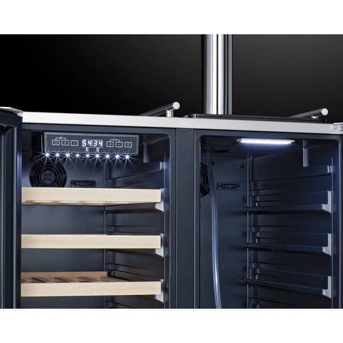 Summit | 6.3 cu. ft. Built-In Indoor/Outdoor Combination Wine Cellar/Kegerator (SWBC3041)    - Toronto Brewing