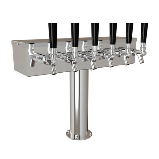 Sextuple Tap Beer Tower - Pedestal Tubes Tee Box    - Toronto Brewing